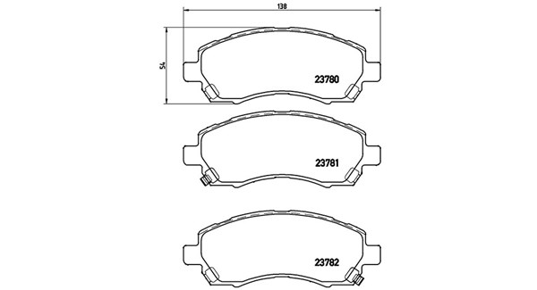 MAGNETI MARELLI Bremseklodser 363700478009 for SUBARU