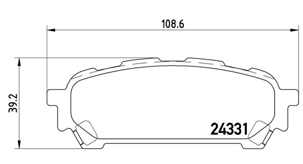 MAGNETI MARELLI Bremseklodser 363700478014 for SUBARU