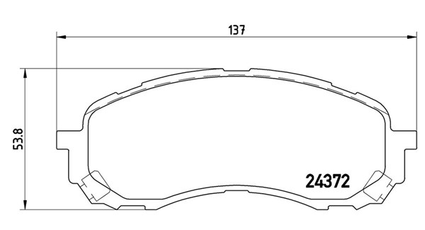 MAGNETI MARELLI Bremseklodser 363700478015 for SUBARU