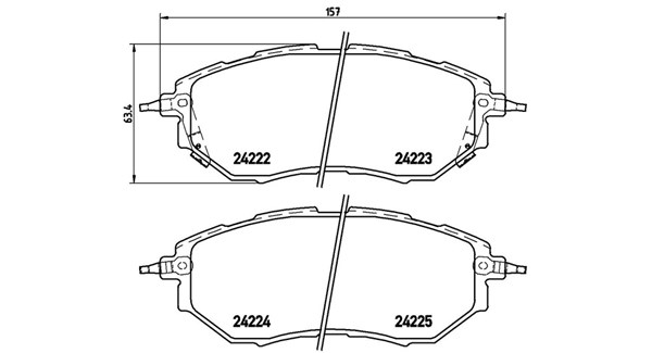MAGNETI MARELLI Bremseklodser 363700578017 for SUBARU