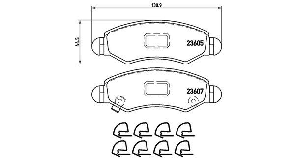 MAGNETI MARELLI Bremseklodser 363700479015 for SATURN SUZUKI