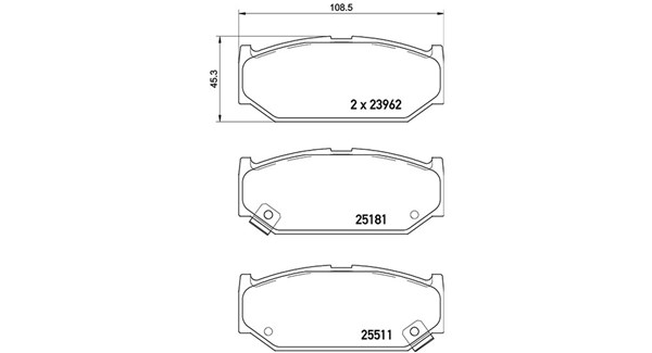 MAGNETI MARELLI Bremseklodser 363700479031 for SUZUKI SATURN MARUTI SUZUKI SUZUKI (CHANGAN)