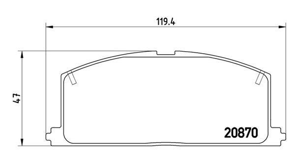 MAGNETI MARELLI Bremseklodser 363700483011 for GENERAL MOTORS TOYOTA HONDA NISSAN SATURN