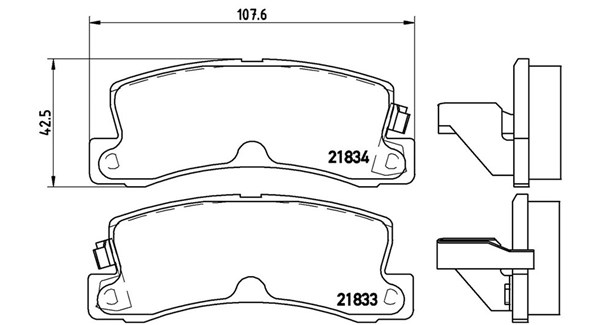 MAGNETI MARELLI Bremseklodser 363700483015 for TOYOTA SATURN LEXUS