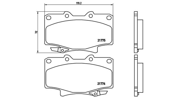 MAGNETI MARELLI Bremseklodser 363700483025 for TOYOTA SATURN