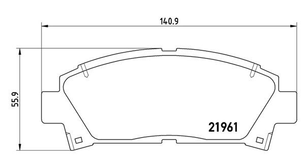 MAGNETI MARELLI Bremseklodser 363700483028 for TOYOTA SATURN
