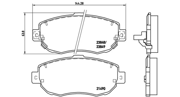 MAGNETI MARELLI Bremseklodser 363700483037 for TOYOTA LEXUS SATURN