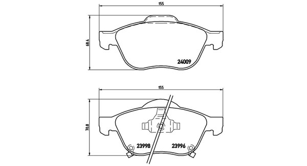 MAGNETI MARELLI Bremseklodser 363700483043 for SATURN