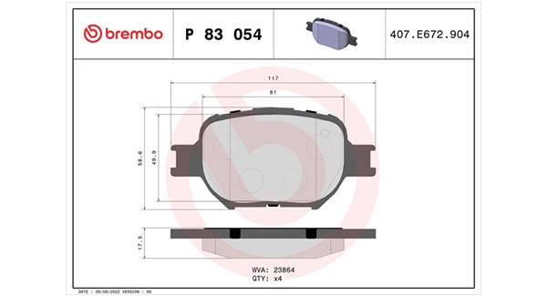 MAGNETI MARELLI Bremseklodser 363700483054 for SATURN TOYOTA (FAW) SCION