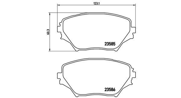 MAGNETI MARELLI Bremseklodser 363700483055 for TOYOTA SATURN