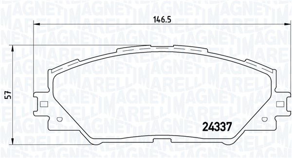MAGNETI MARELLI Bremseklodser 363700483071 for SATURN TOYOTA TOYOTA (FAW)