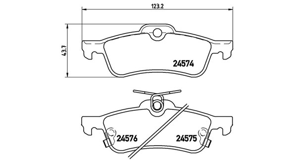 MAGNETI MARELLI Bremseklodser 363700483087 for SATURN