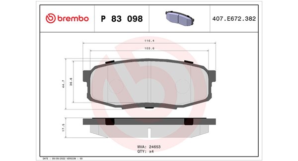 MAGNETI MARELLI Bremseklodser 363700483098 for SATURN TOYOTA LEXUS