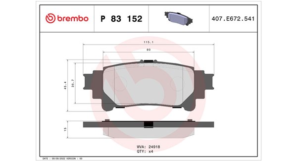 MAGNETI MARELLI Bremseklodser 363700483152 for SATURN TOYOTA TOYOTA (FAW)