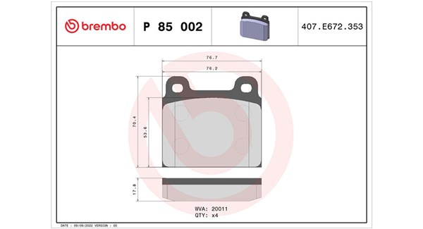 MAGNETI MARELLI Bremseklodser 363700485002 for VW