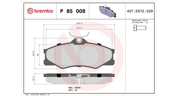 MAGNETI MARELLI Bremseklodser 363700485008 for VW