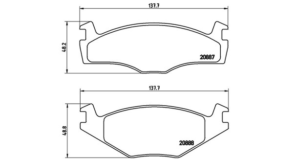 MAGNETI MARELLI Bremseklodser 363700485024 for VW