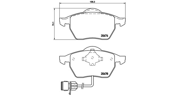MAGNETI MARELLI Bremseklodser 363700485026 for VW SEAT ZHONGHUA (BRILLIANCE)
