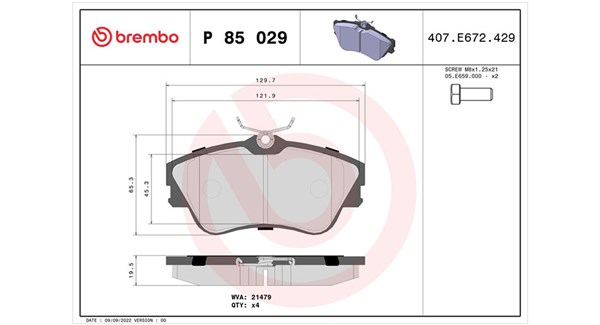MAGNETI MARELLI Bremseklodser 363700485029 for VW