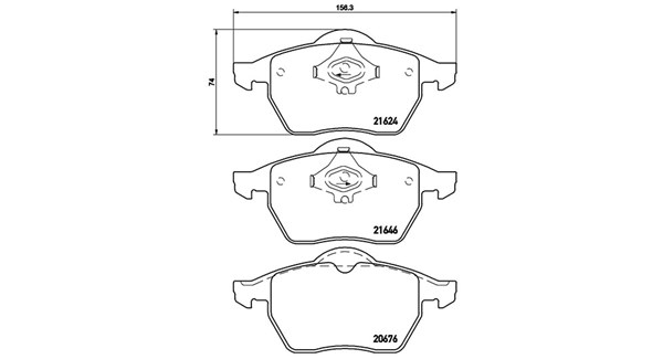 MAGNETI MARELLI Bremseklodser 363700485036 for VW SEAT