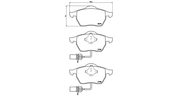 MAGNETI MARELLI Bremseklodser 363700485037 for VW SEAT SATURN