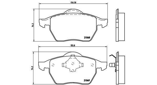 MAGNETI MARELLI Bremseklodser 363700485039 for SATURN FORD VW SEAT