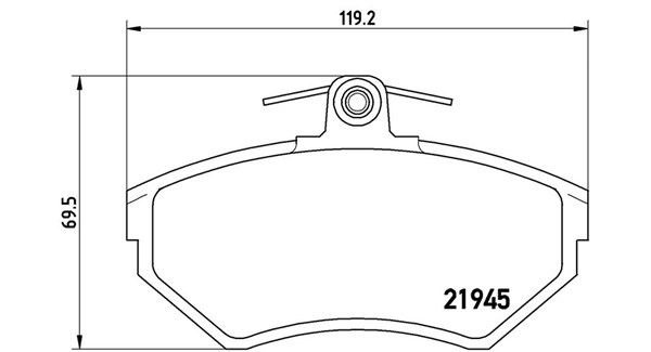 MAGNETI MARELLI Bremseklodser 363700485042 for VW