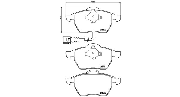 MAGNETI MARELLI Bremseklodser 363700485045 for VW (FAW) VW SEAT