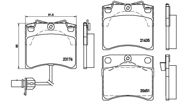 MAGNETI MARELLI Bremseklodser 363700485048 for VW