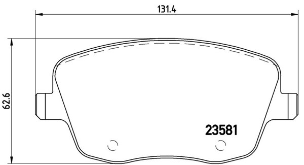 MAGNETI MARELLI Bremseklodser 363700585057 for VW