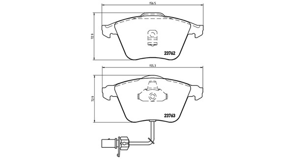 MAGNETI MARELLI Bremseklodser 363700485056 for VW