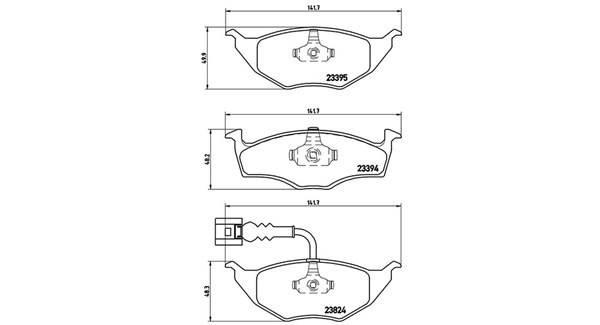 MAGNETI MARELLI Bremseklodser 363700485063 for VW
