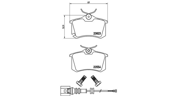 MAGNETI MARELLI Bremseklodser 363700485066 for VW