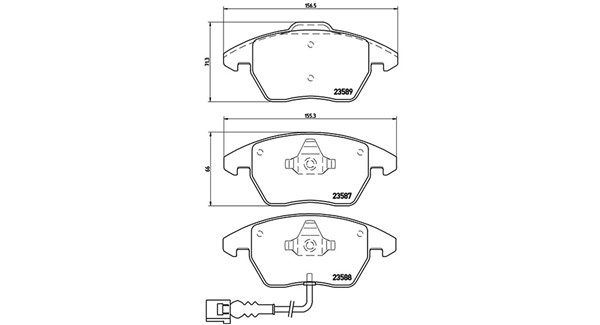 MAGNETI MARELLI Bremseklodser 363700585075 for VW (FAW) VW AUDI SEAT SKODA (SVW)