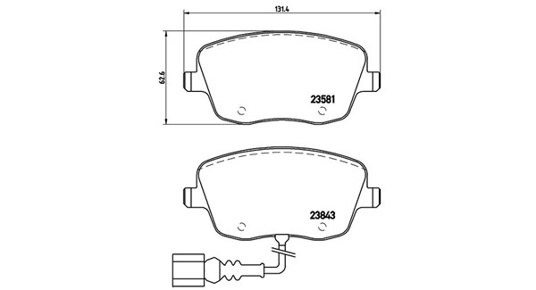 MAGNETI MARELLI Bremseklodser 363700485077 for VW SEAT