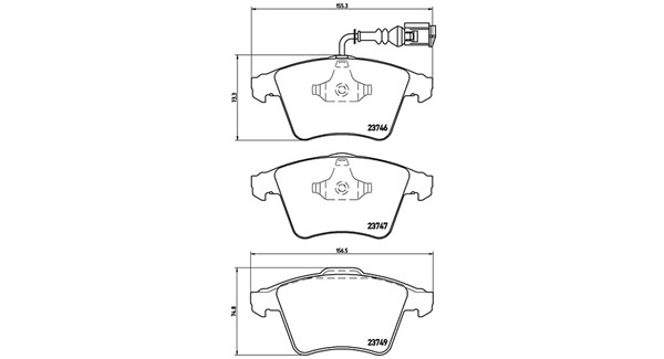 MAGNETI MARELLI Bremseklodser 363700485081 for AUDI VW