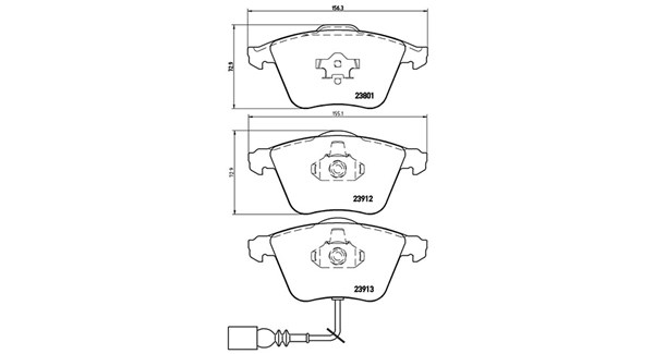 MAGNETI MARELLI Bremseklodser 363700485079 for SKODA VW