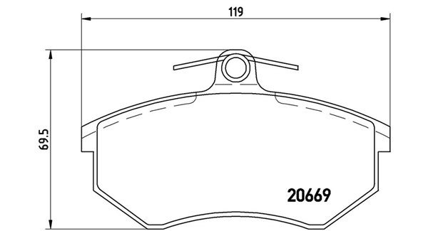 MAGNETI MARELLI Bremseklodser 363700485092 for VW SATURN
