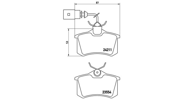 MAGNETI MARELLI Bremseklodser 363700485101 for VW SEAT