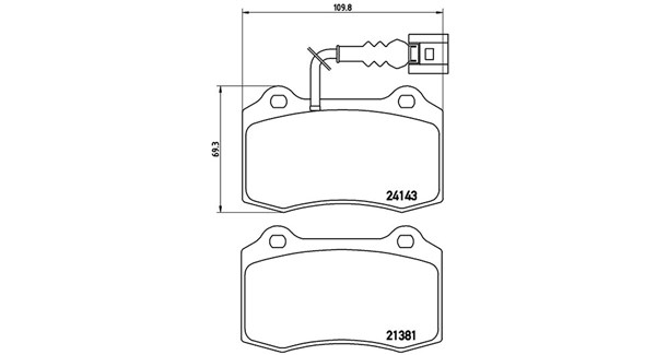 MAGNETI MARELLI Bremseklodser 363700485104 for VW