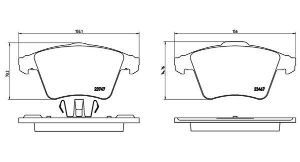 MAGNETI MARELLI Bremseklodser 363700485106 for VW