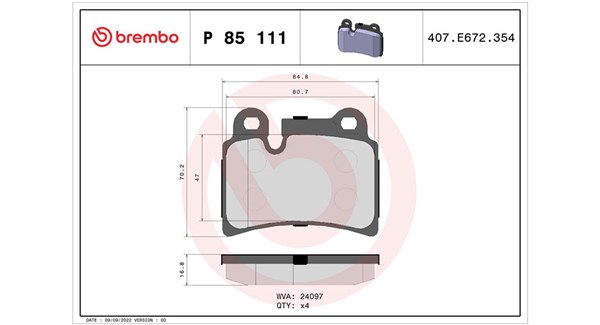 MAGNETI MARELLI Bremseklodser 363700485111 for VW