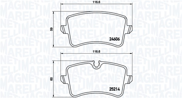 MAGNETI MARELLI Bremseklodser 363700485118 for AUDI VW AUDI (FAW)