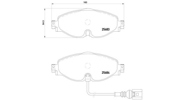 MAGNETI MARELLI Bremseklodser 363700485126 for VW AUDI VW (FAW) SKODA SATURN
