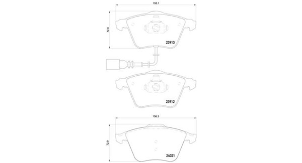 MAGNETI MARELLI Bremseklodser 363700585129 for VW