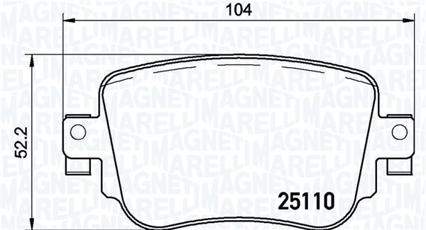 MAGNETI MARELLI Bremseklodser 363700485135 for VW AUDI SKODA SATURN VW (FAW)