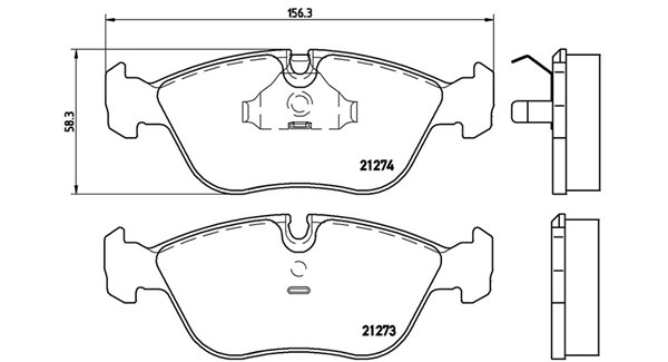 MAGNETI MARELLI Bremseklodser 363700486013 for VOLVO SATURN