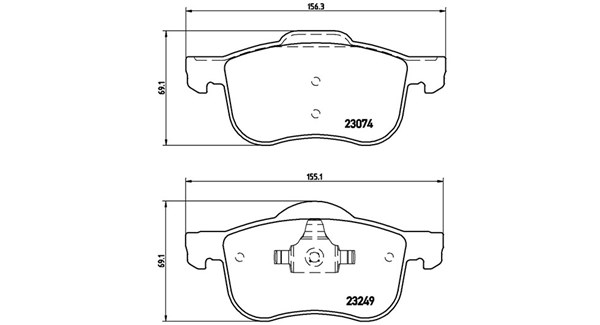 MAGNETI MARELLI Bremseklodser 363700486020 for SATURN VOLVO
