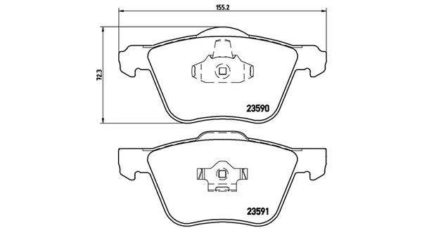 MAGNETI MARELLI Bremseklodser 363700486022 for SATURN VOLVO