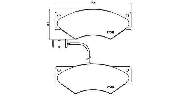 MAGNETI MARELLI Bremseklodser 363700506007 for SATURN